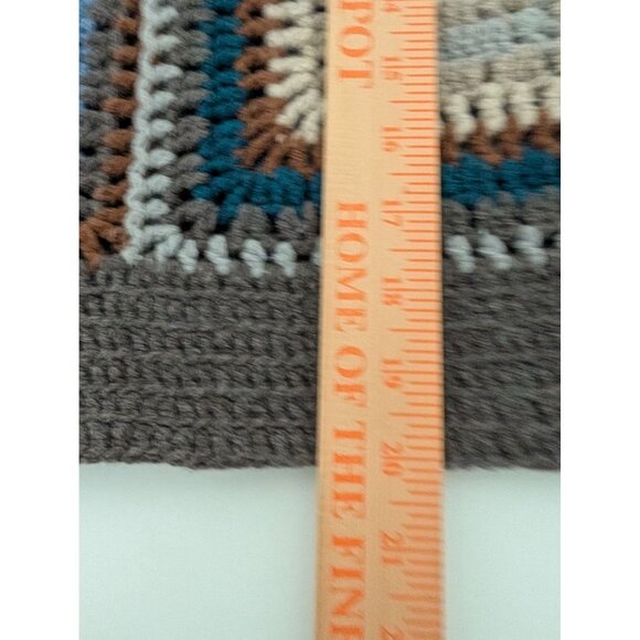 SEA New York Farrah Crochet Sweater Womens Size XS Brown Blue Wool Alpaca Crop - Picture 12 of 12